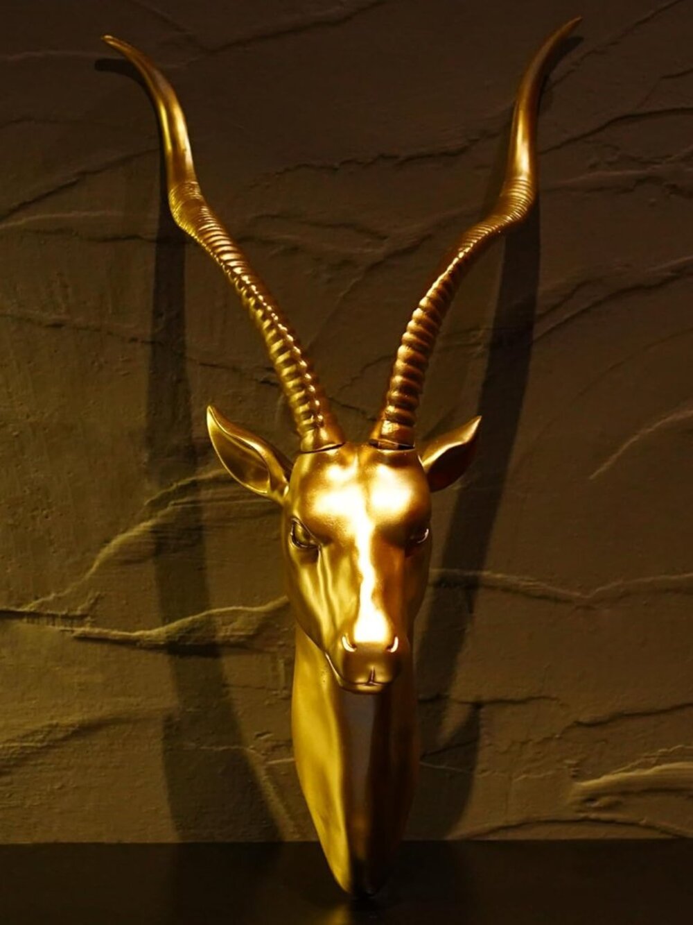 Antelope Vintage Wall Sculpture Statue Wall Decor - Picture 5 of 7